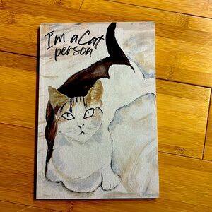 I’m a Cat Person Original Artwork Paperback Journal with Lined Blank Pages
